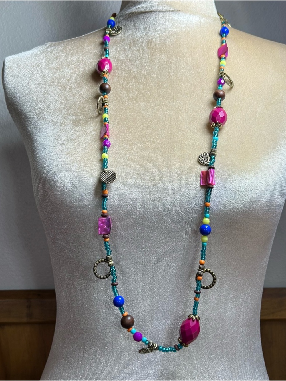 Premier Designs Multicolor Beaded Long Necklace